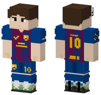 Lionel Messi 2011 2012 Minecraft Bedrock skin