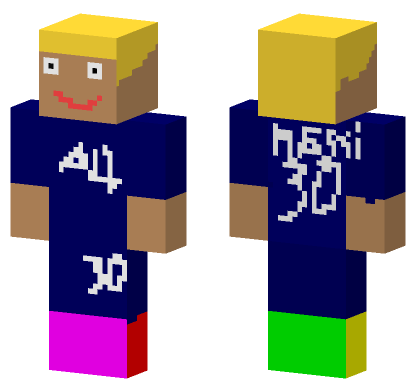 Lionel Messi Footballer Minecraft Bedrock skin