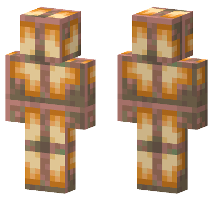 Lit Exposed Copper Bulb Minecraft Bedrock skin