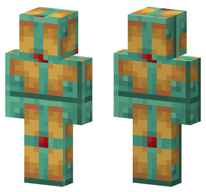 Lit Oxidized Copper Bulb Minecraft Bedrock skin