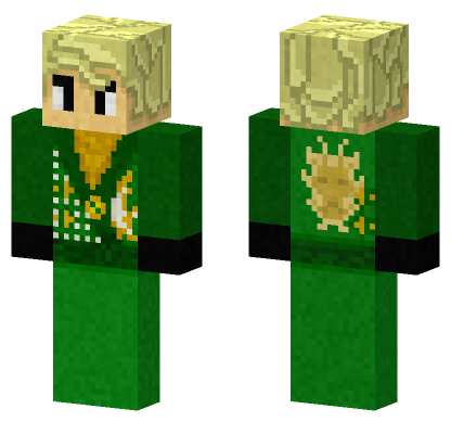 Lloyd Ninjago Rebooted Minecraft Bedrock skin