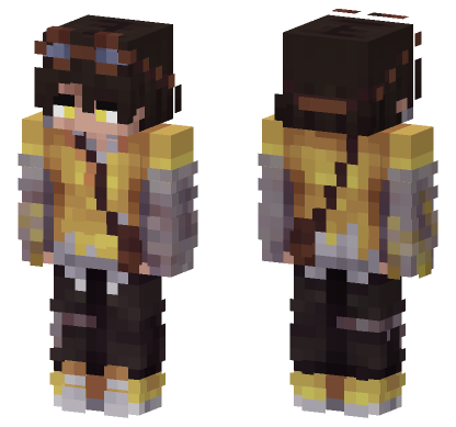 Lomedy Steampunk Girl Minecraft Bedrock skin
