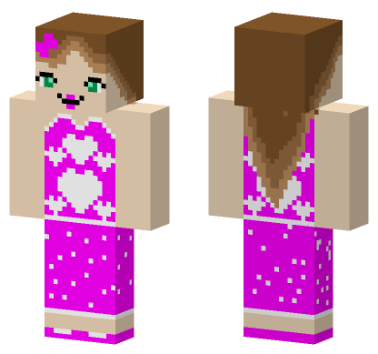 Love 5847488 Pink Outfit Minecraft Bedrock skin