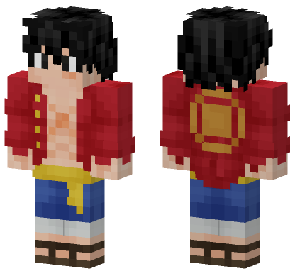 Luffy Minecraft Bedrock skin