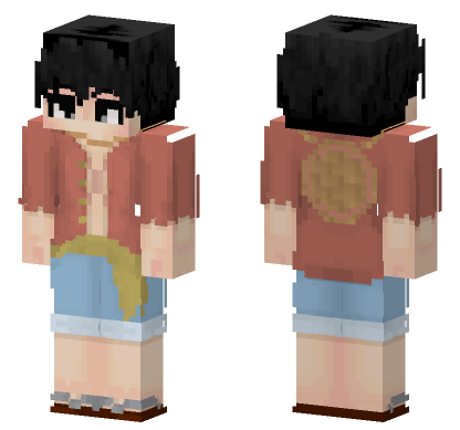 Luffy Gear Second Minecraft Bedrock skin