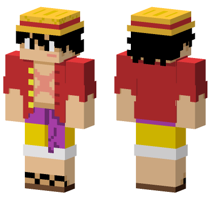 Luffy Post Onigashima HD Minecraft Bedrock skin