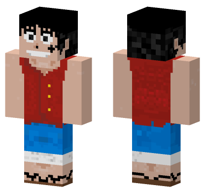 Luffy PTS V2 Minecraft Bedrock skin