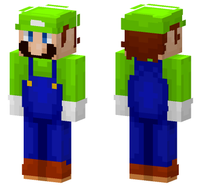 Luigi 4930826 Minecraft Bedrock skin