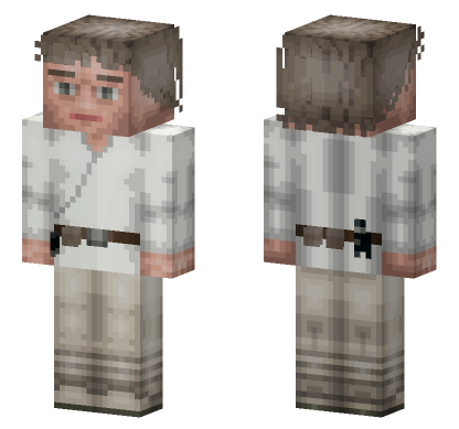 Luke Skywalker Episode IV Minecraft Bedrock skin