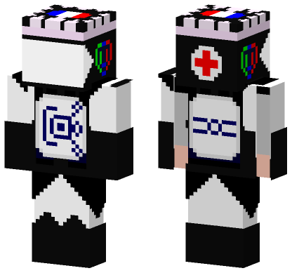 Luna Girl PJ Medic Spacesuit Minecraft Bedrock skin