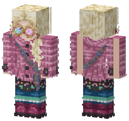 Luna Lovegood Skin Minecraft Bedrock skin