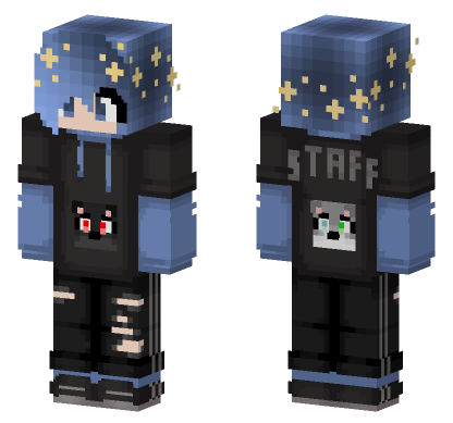 Luna The Night Guard Minecraft Bedrock skin