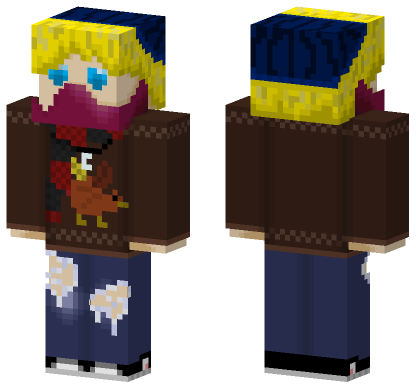 Lunna Fall Winter Skin Minecraft Bedrock skin