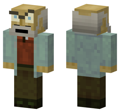 Mad Scientist Minecraft Bedrock skin