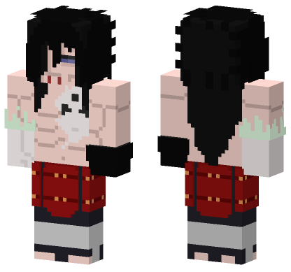 Madara Uchiha Damaged Minecraft Bedrock skin