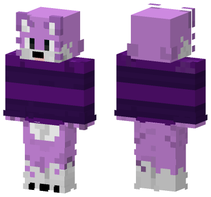Magenta Cat Skin Minecraft Bedrock skin