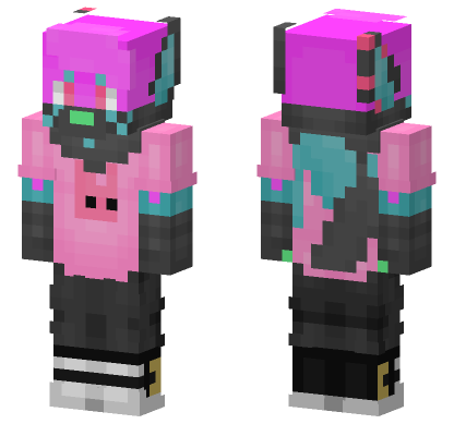 Magenta New 1 Minecraft Bedrock skin
