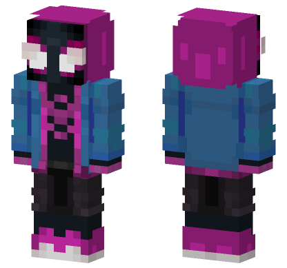 Magenta Skin 2 Minecraft Bedrock skin