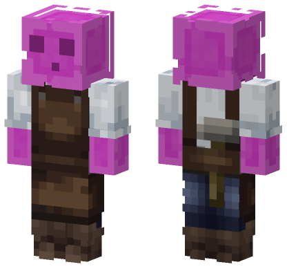 Magenta Slime Minecraft Bedrock skin