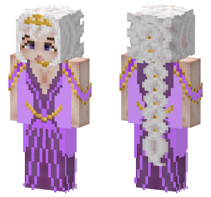 Magnificent Magenta Lady Minecraft Bedrock skin