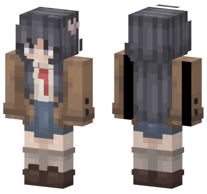 Mai Sakurajima Minecraft Bedrock skin