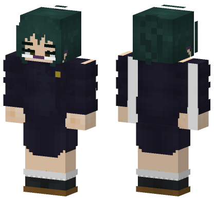 Maki Zenin Minecraft Bedrock skin