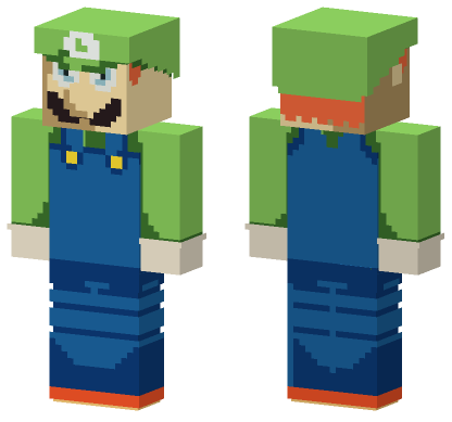 Mama Luigi Skin Minecraft Bedrock skin