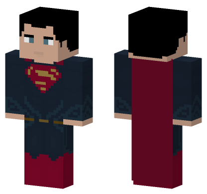 Man Of Steel Suit Minecraft Bedrock skin
