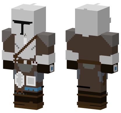 Mando The Mandalorian Minecraft Bedrock skin