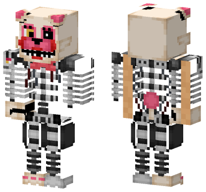 Mangle FNAF Skin Minecraft Bedrock skin