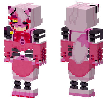 Mangle Toy Foxy Minecraft Bedrock skin