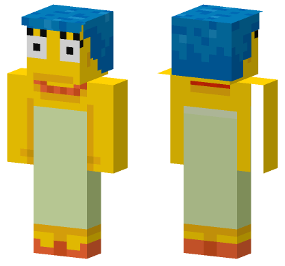 Marge Simpson Minecraft Bedrock skin