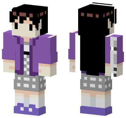 Mari Purple Outfit Minecraft Bedrock skin