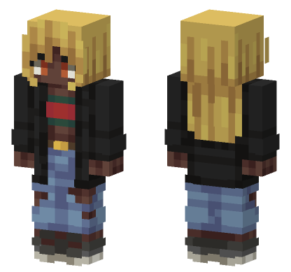 Maria Straw Hat Minecraft Bedrock skin