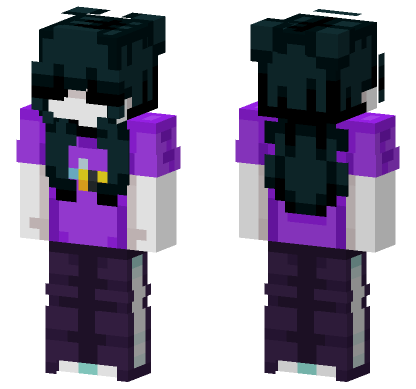 Marie The Purple Robot Minecraft Bedrock skin
