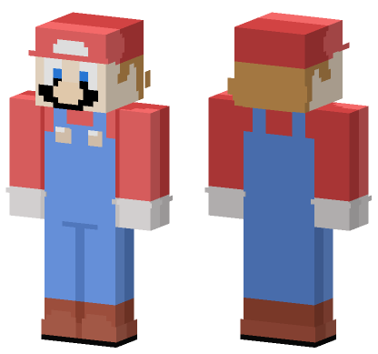 Mario Before Turmoil Minecraft Bedrock skin
