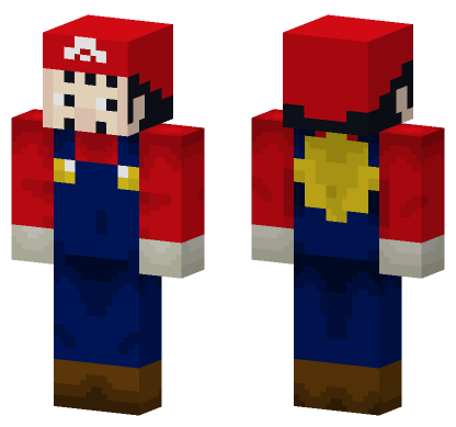 Mario One Piece Series Minecraft Bedrock skin