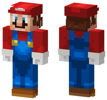 Mario Remake Minecraft Bedrock skin