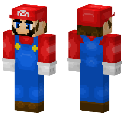 Mario Skin Minecraft Bedrock skin