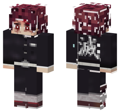 Marked Tanjiro Minecraft Bedrock skin