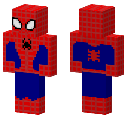 Marvels Spiderman Suit Minecraft Bedrock skin