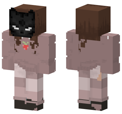 Matching 1 Cat Outfit Minecraft Bedrock skin