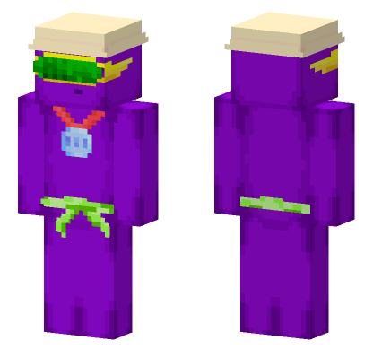 Matrix Ninja Grape Minecraft Bedrock skin