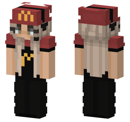 McDonalds Uniform Girl Minecraft Bedrock skin