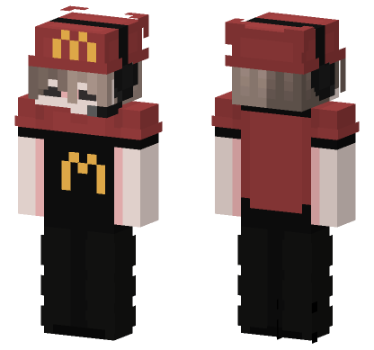 McDonalds Uniform Girl Minecraft Bedrock skin