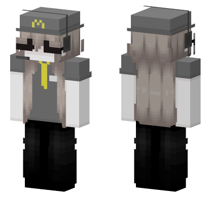 McDonalds Worker Blonde Minecraft Bedrock skin