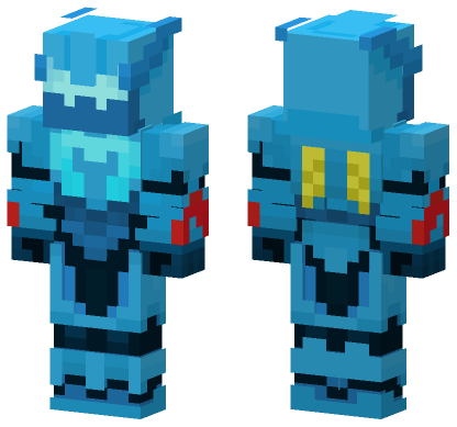 Mecha Man Minecraft Bedrock skin