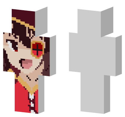 Megumin D Minecraft Bedrock skin