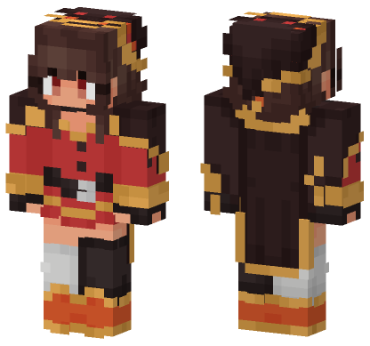 Megumin Minecraft Bedrock skin