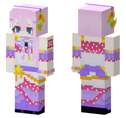 Megurine Luka Wonderlandsxshowtime Minecraft Bedrock skin